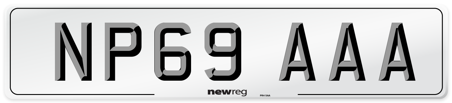 NP69 AAA Number Plate from New Reg